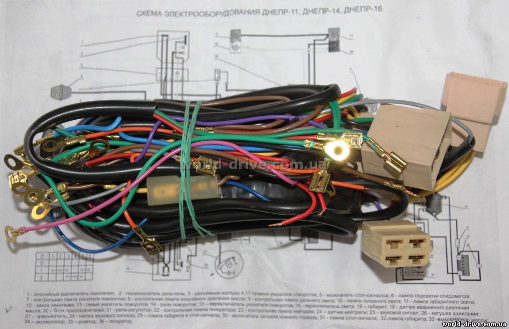 Схема проводки днепр мт 11