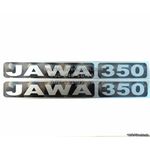 ЯВА Наклейки JAWA 350 Черно- Серебристые (ПАРА)