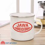 Кружка металл. эмалированная JAWA (300мл.)
